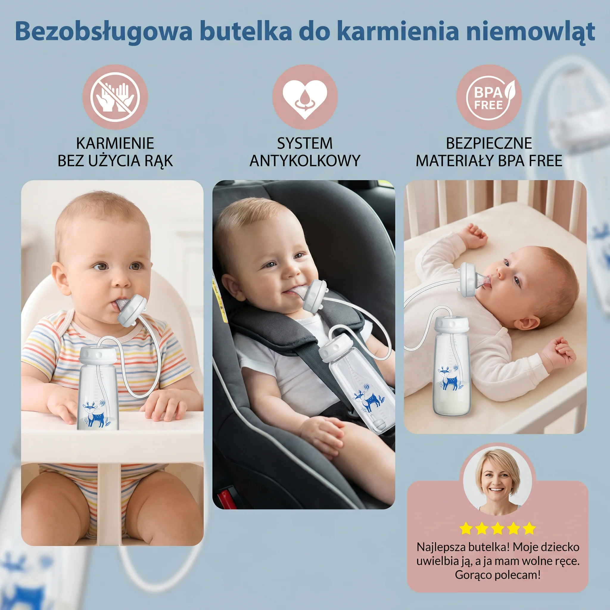 Bezobsługowa butelka do karmienia niemowląt - Image 4