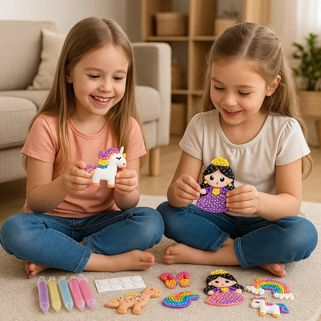Czarodziejska malowanka koralikami – zestaw DIY dla dzieci - Image 6