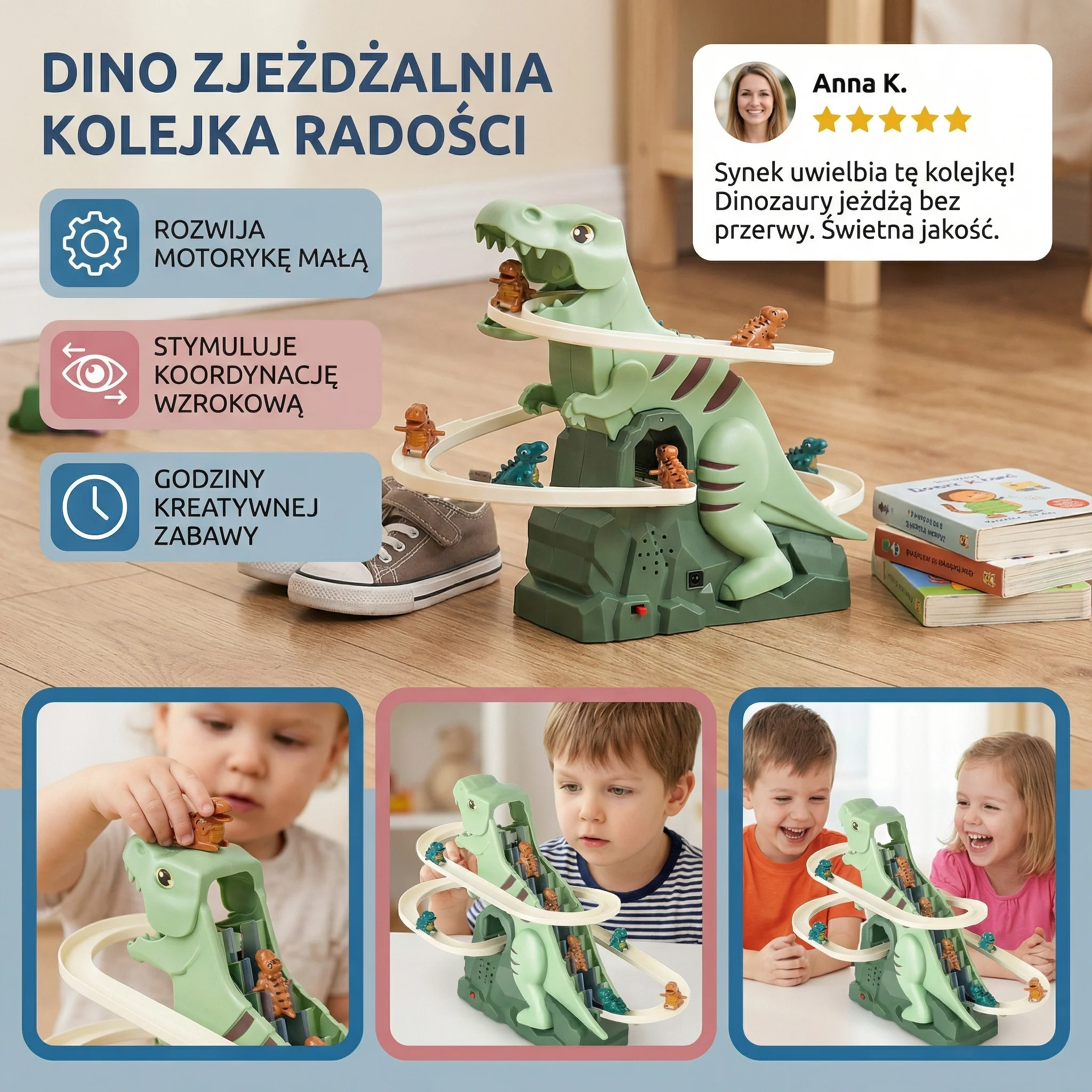 Dino zjeżdżalnia kolejka radości - Image 3