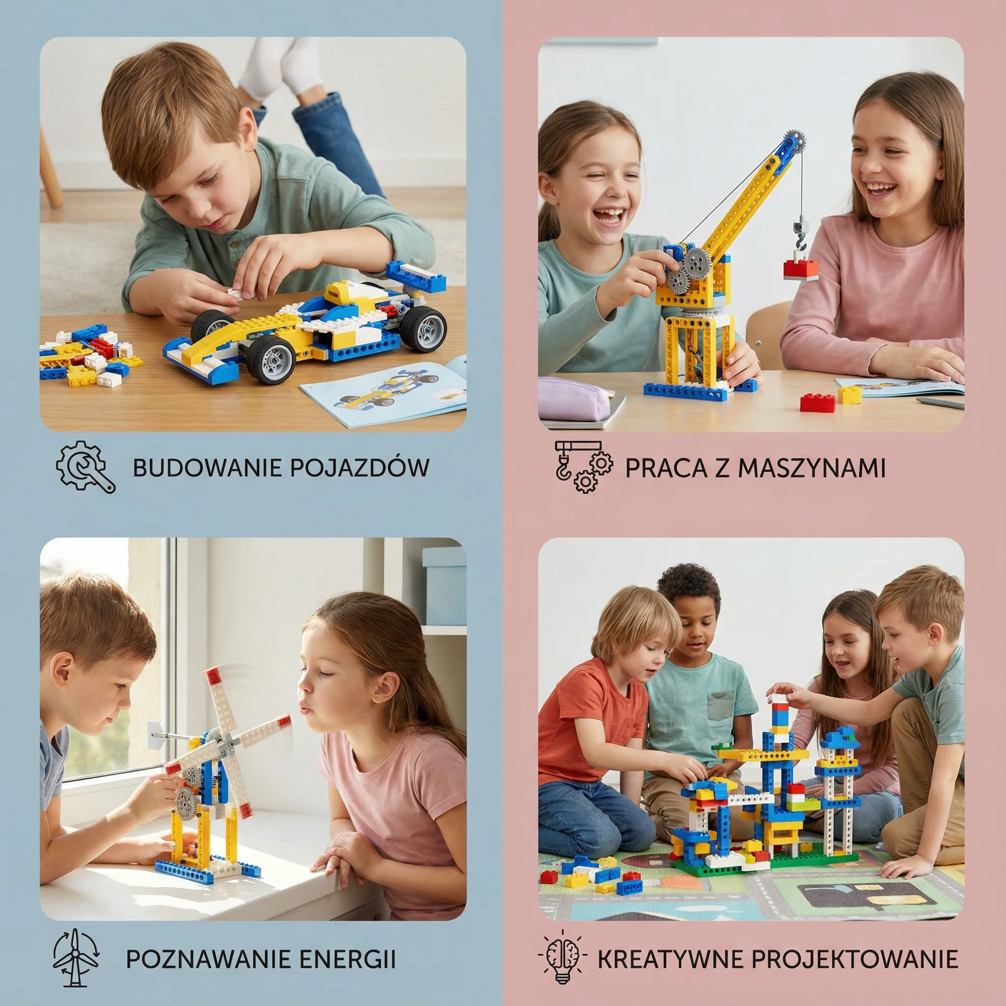 Edukacyjny zestaw klocków 3w1 nauka i technika - Image 4
