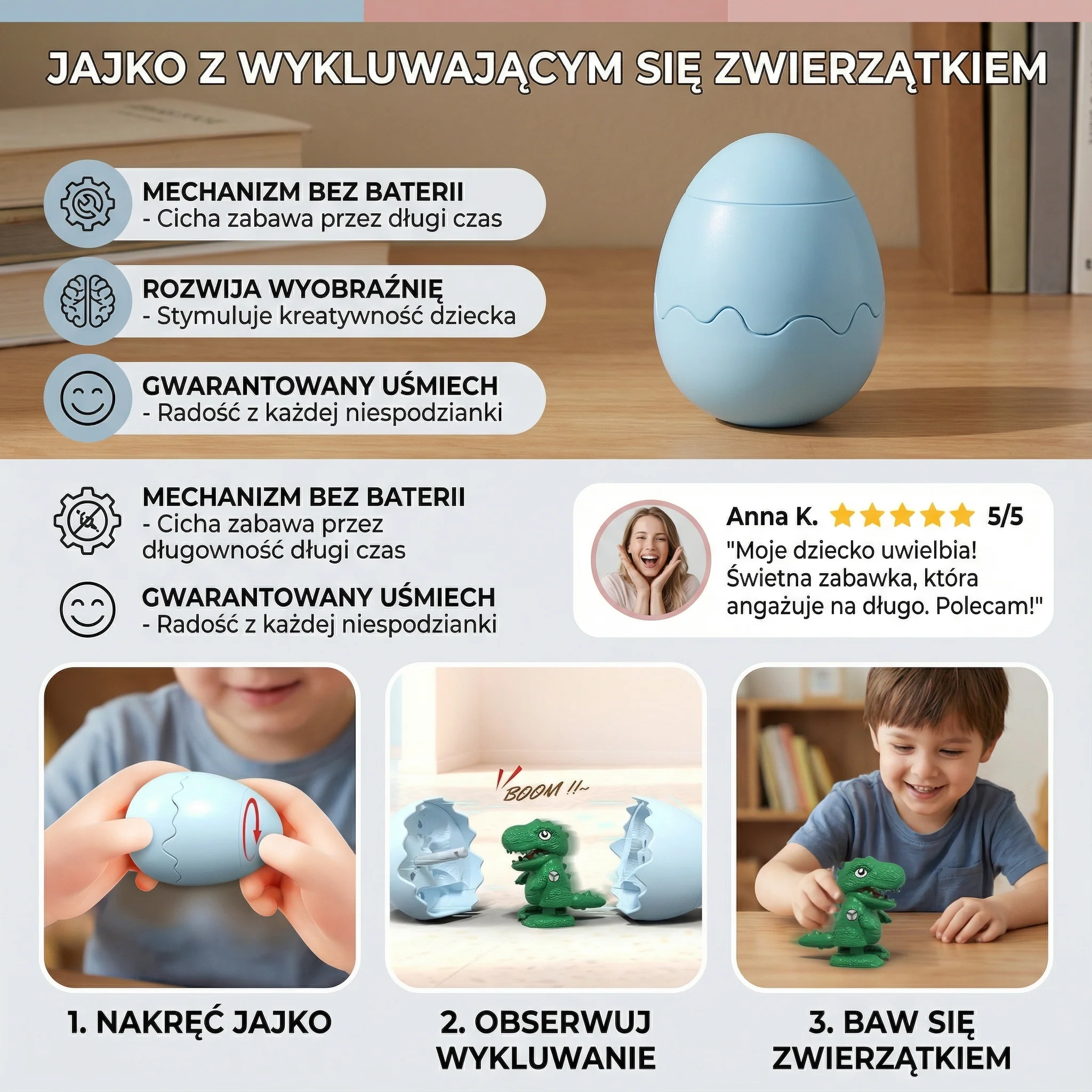 Jajko z wykluwającym się zwierzątkiem - Image 3