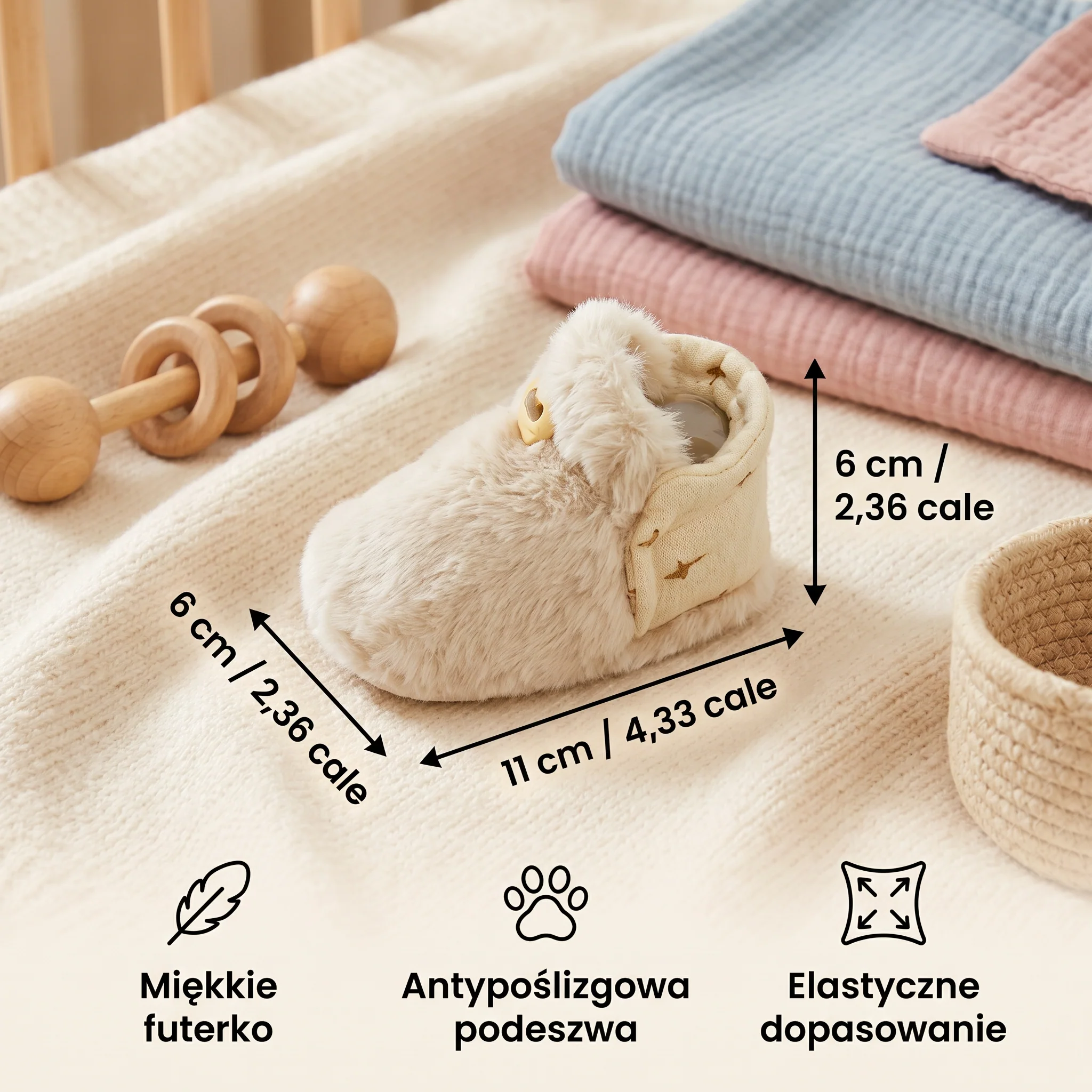 Miękkie skarpetkowe buciki dla niemowląt - Image 6