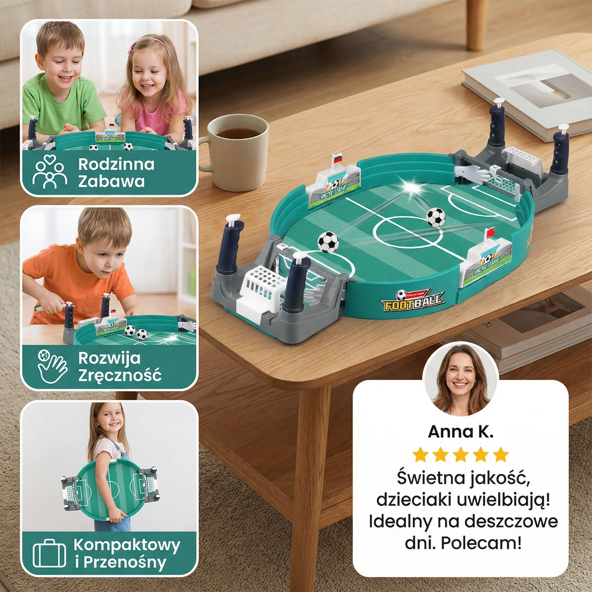 Mini zestaw piłkarzyków stołowych - Image 3