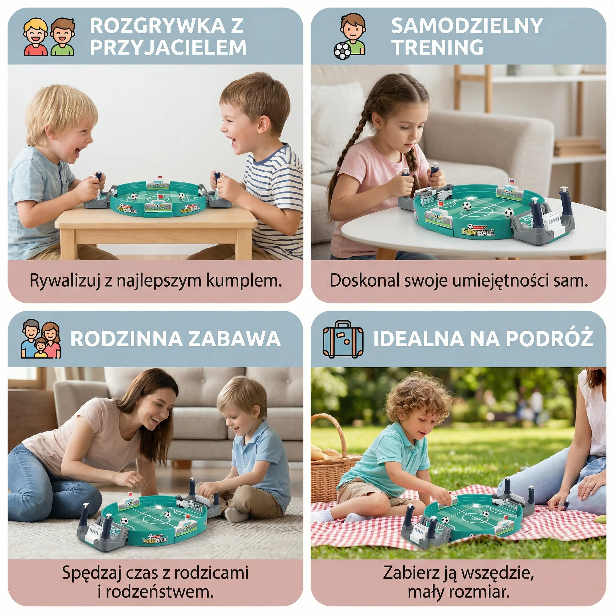 Mini zestaw piłkarzyków stołowych - Image 4