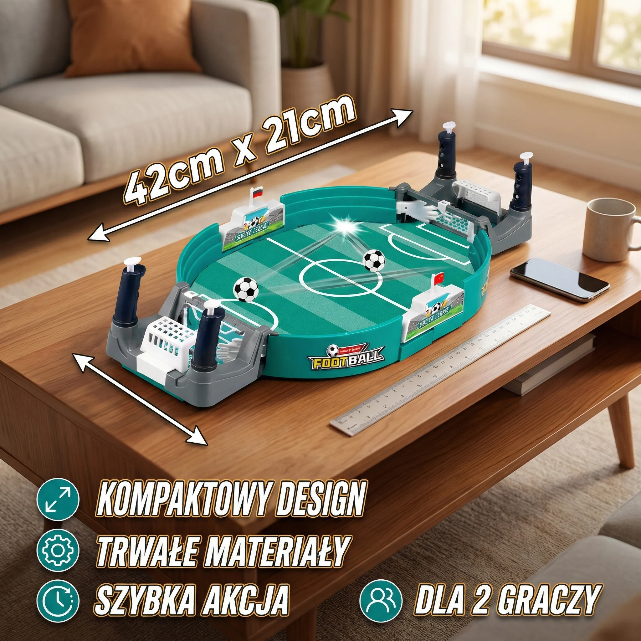 Mini zestaw piłkarzyków stołowych - Image 5