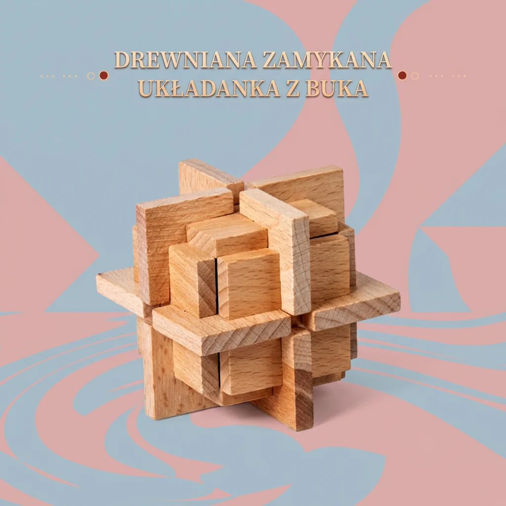 Montessori 3D drewniana gra edukacyjna – łamigłówka puzzle - Image 15