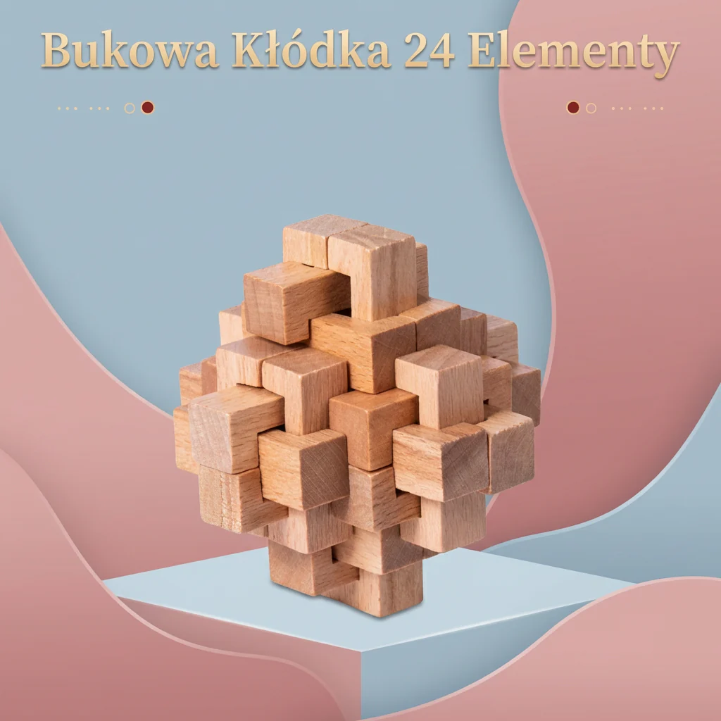 Montessori 3D drewniana gra edukacyjna – łamigłówka puzzle - Image 9