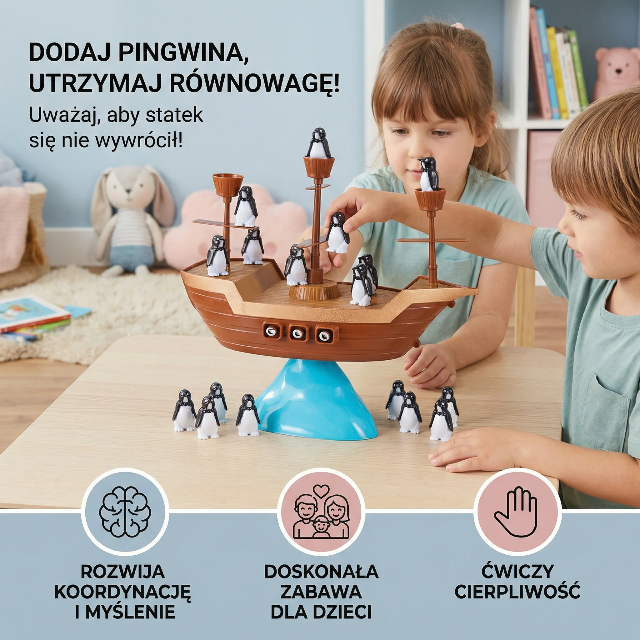 Pingwinia Piracka Gra Balansująca - Image 2