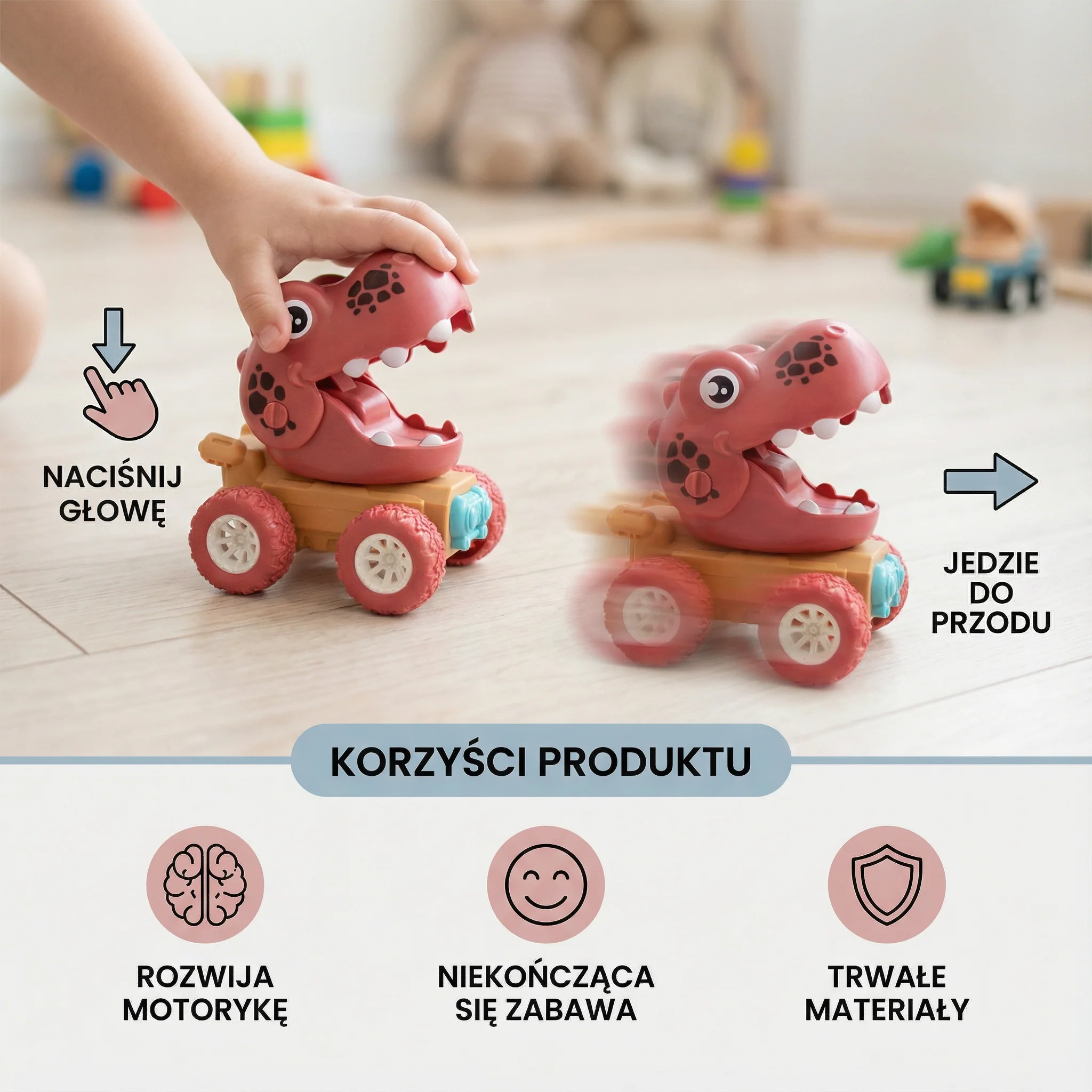 PUSH & DRIVE – Dino Monster Trucki - Image 3