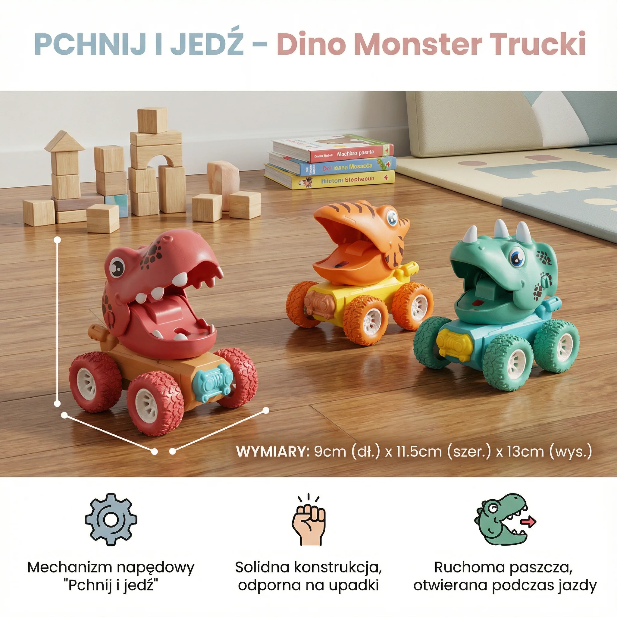 PUSH & DRIVE – Dino Monster Trucki - Image 5