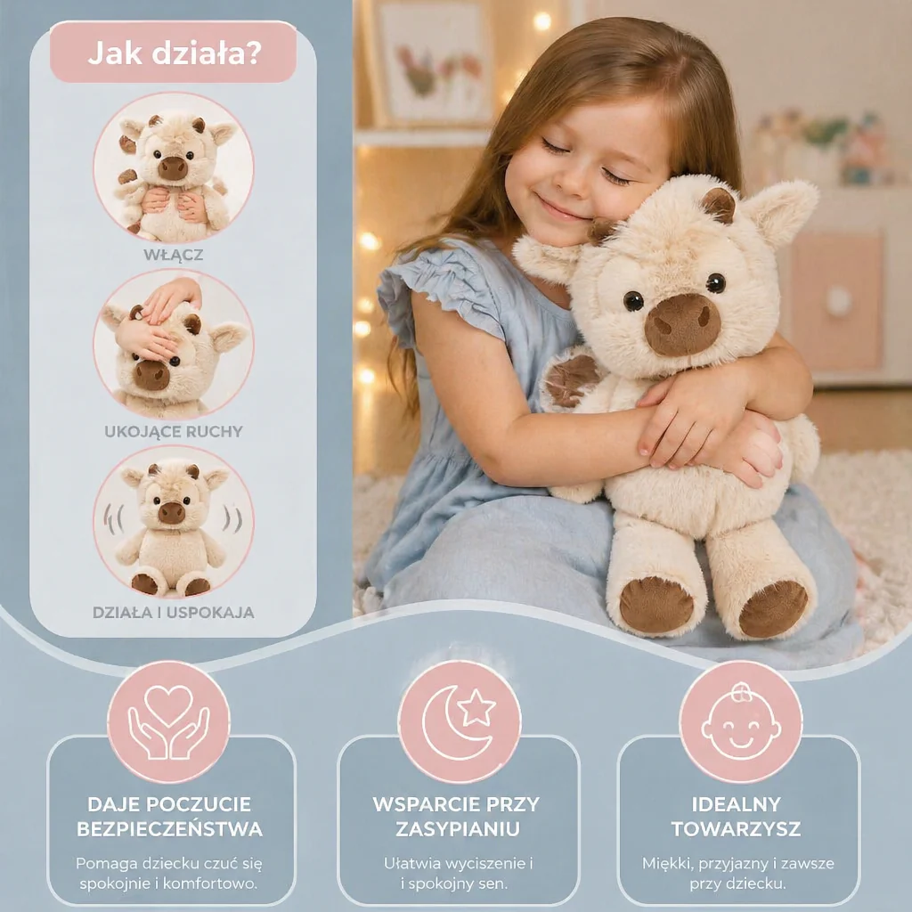 Running Calf Pluszowa Zabawka – Miękka Kartonowa Maskotka i Uspokajający Towarzysz dla Dzieci - Image 3