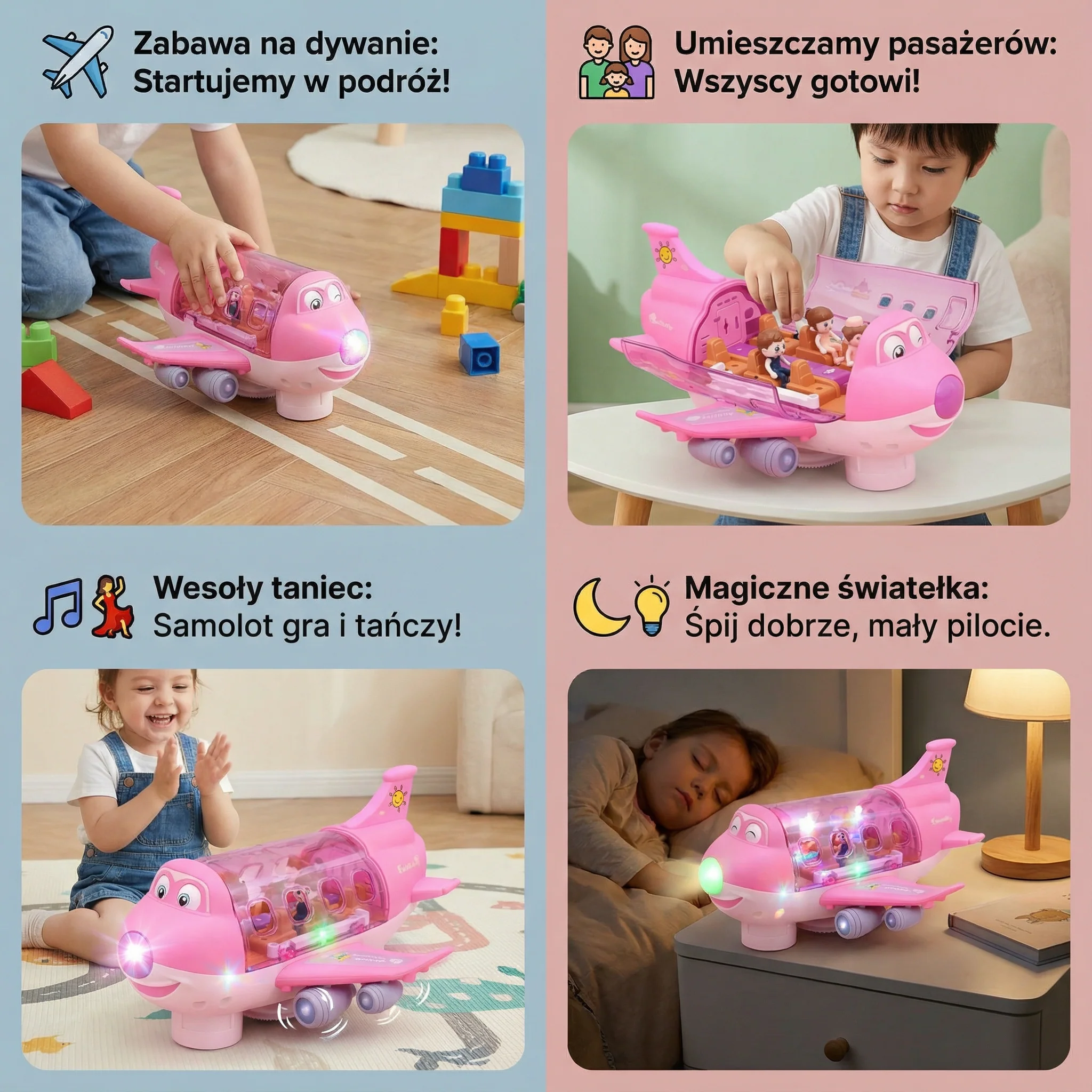Śmieszna i tańcząca zabawka samolot - Image 4