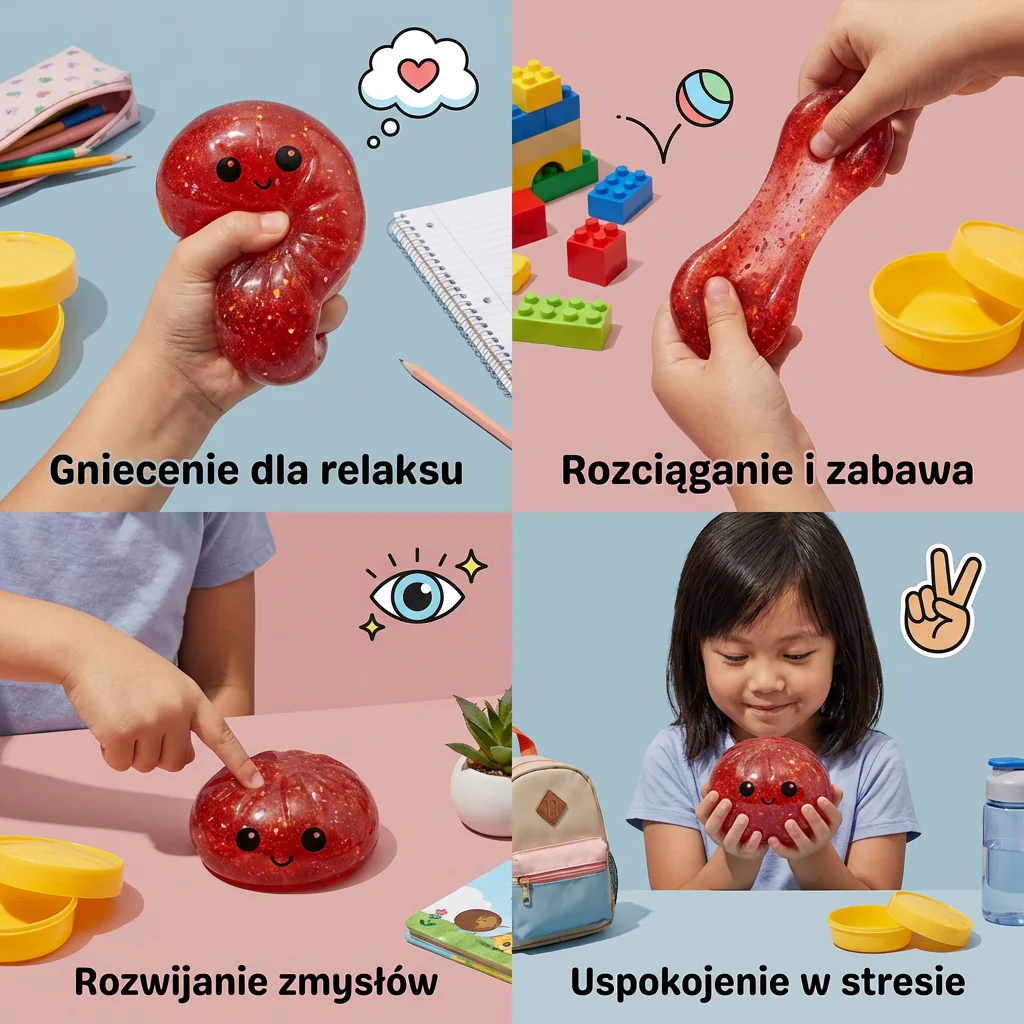 Squishy Fidget Toy – Kawaii Piłka do Ściskania na Stres - Image 4