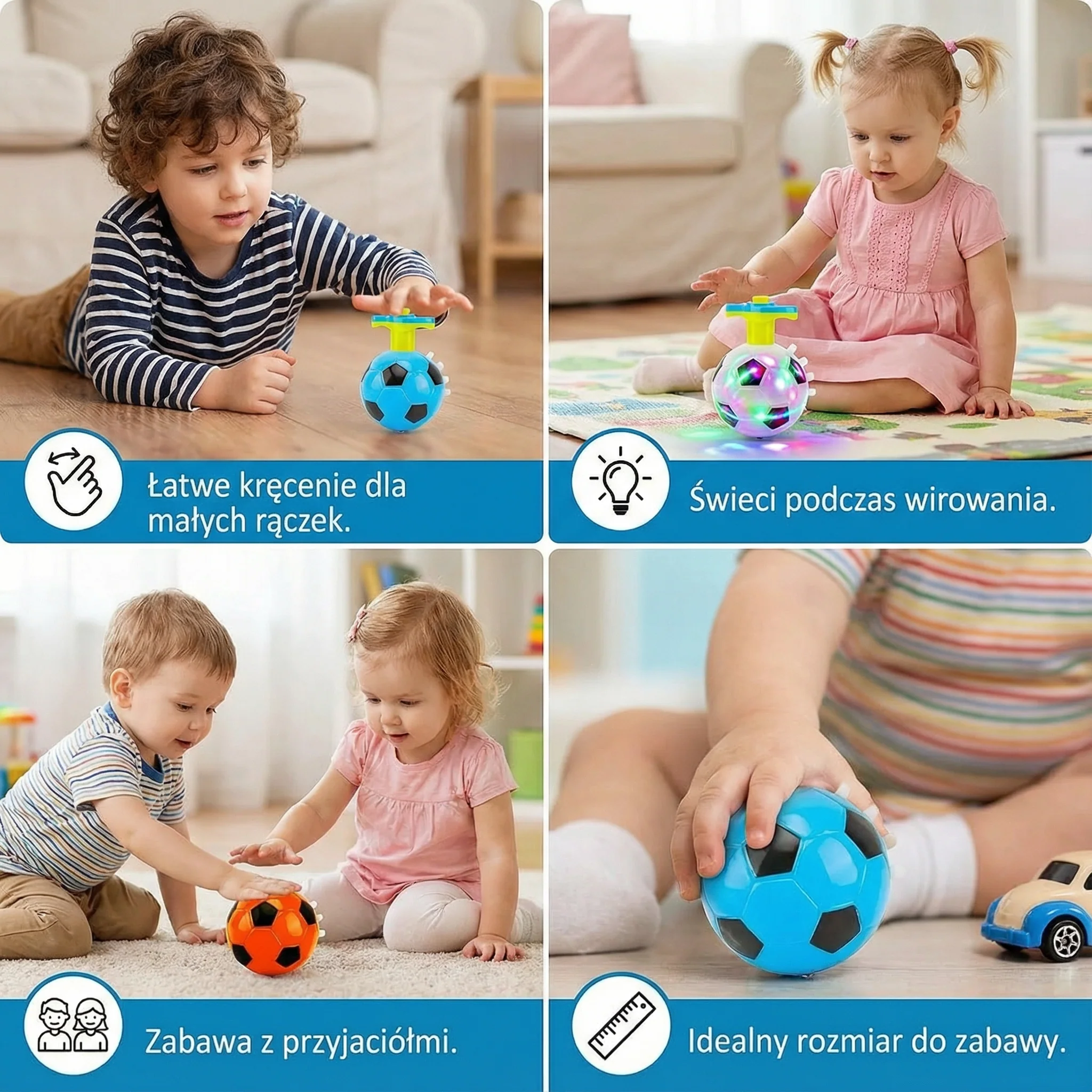 Świecący bączek piłkarski LED - Image 4