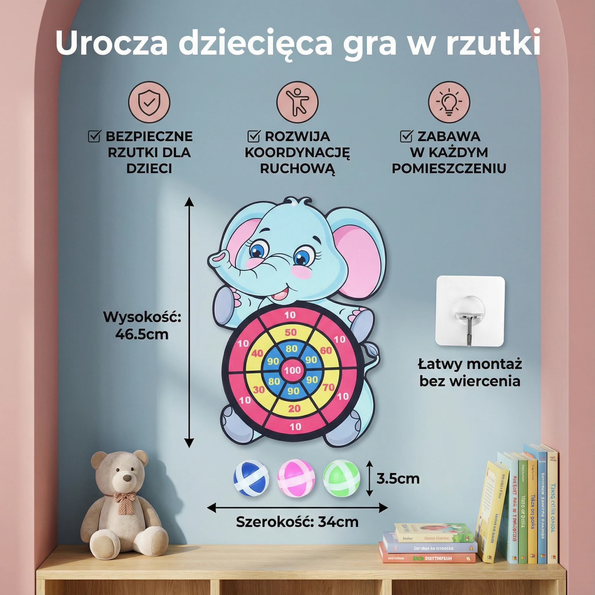 Urocza dziecięca gra w rzutki - Image 5