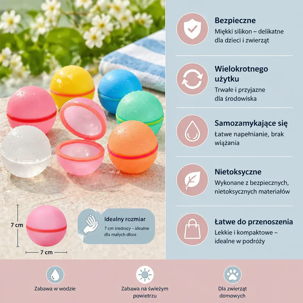Wielorazowe Balony Wodne – Samozamykające się i Silikonowe - Image 5