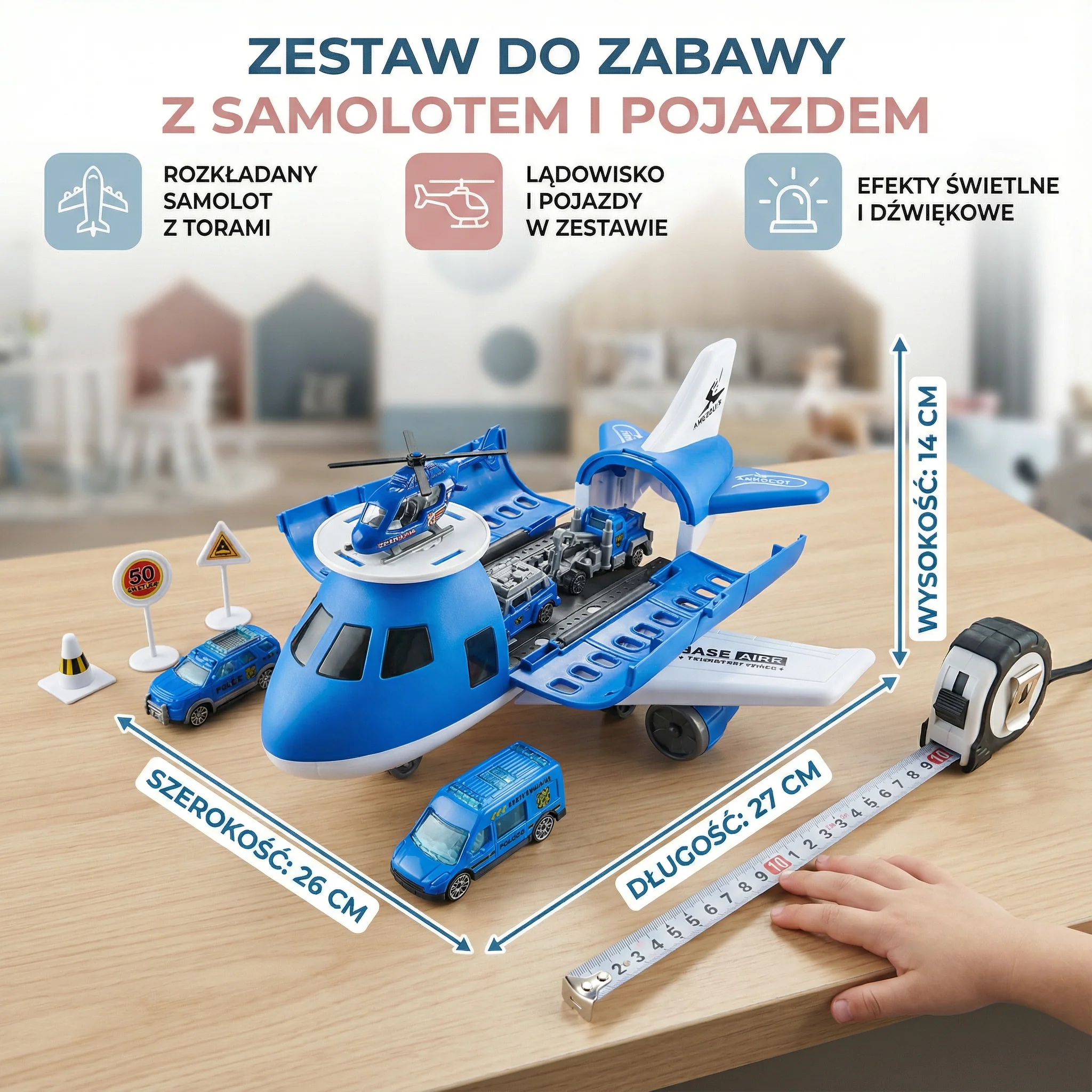 Zestaw do zabawy z samolotem i pojazdem - Image 5