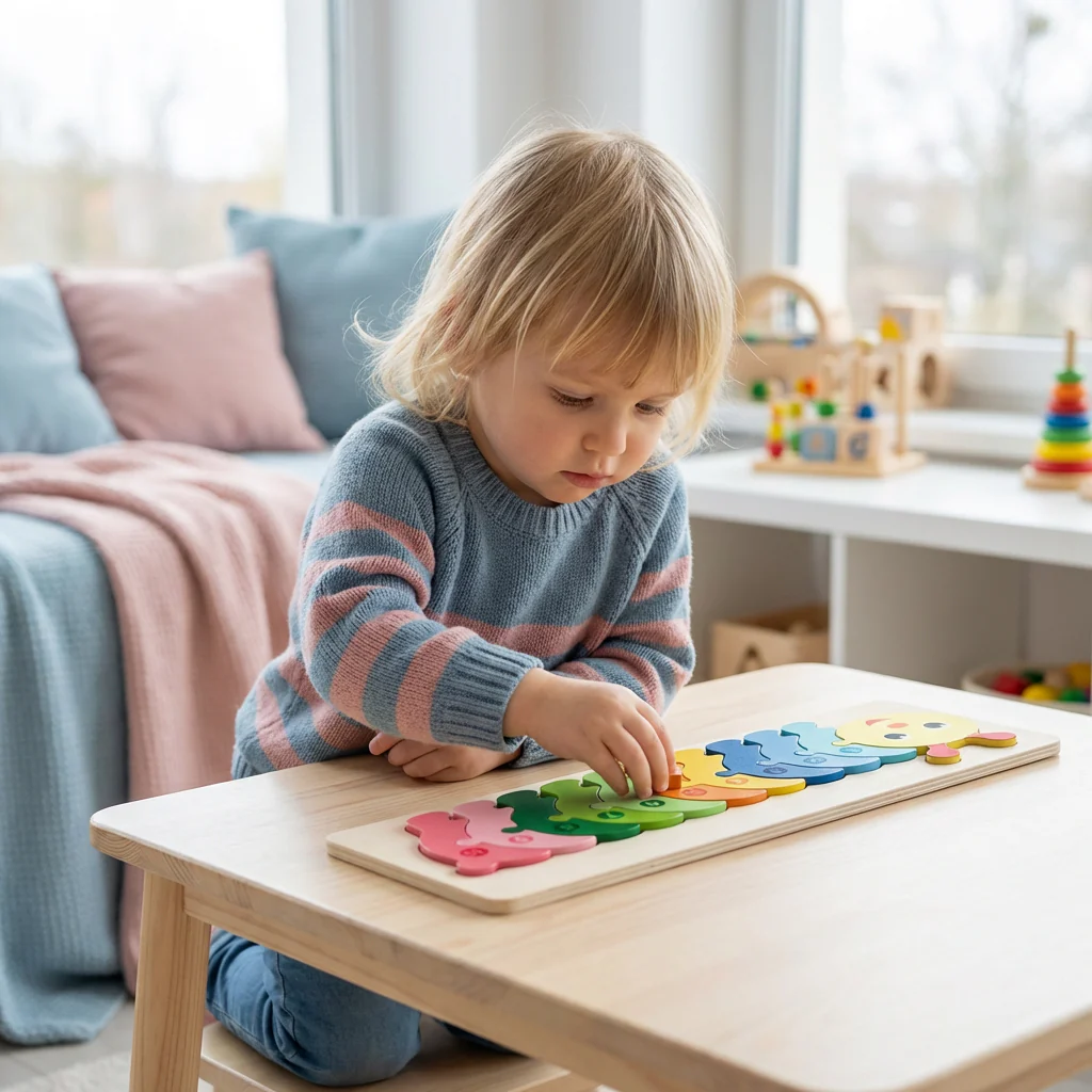 Zestaw Drewnianych Puzzli dla Dzieci – Układanka Edukacyjna z Liczbami i Zwierzętami - Image 10